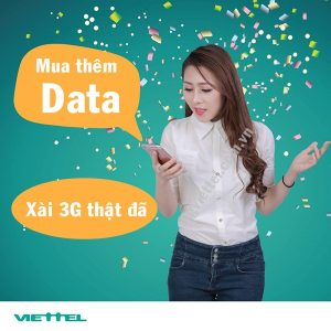 Cách mua thêm dung lượng 3G Viettel tốc độ cao