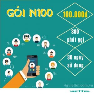 Miễn phí 800 phút gọi từ gói cước khuyến mãi N100 Viettel