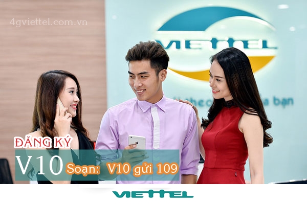 Đăng ký gói V10 Viettel nhận ngay 39 phút gọi thoại miễn phí