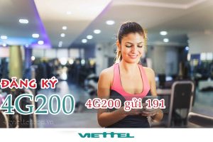 Hướng dẫn cách đăng ký gói 4G200 Viettel cộng ngay 10GB