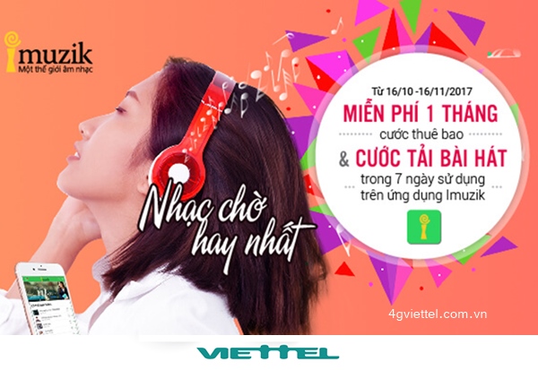 Cài nhạc chờ Viettel không mất tiền khi sử dụng trên ứng dụng Imuzik