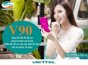 Gói cước V90 mạng Viettel