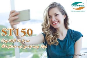 Hướng dẫn đăng ký gói ST150 của nhà mạng Viettel