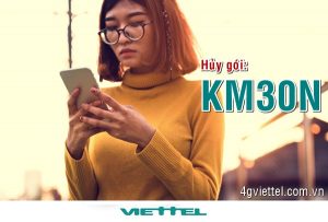 Hướng dẫn hủy gói cước KM30N Viettel đơn giản nhất