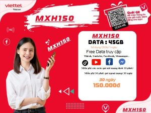 Cách đăng ký gói MXH150 Viettel miễn phí thoại, data tiện ích và 1,5GB/ ngày