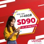 Cách đăng ký gói SD90 Viettel để nhận 1,5 GB mỗi ngày chỉ 90.000 đồng