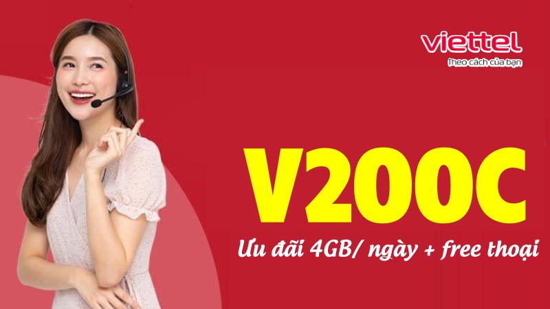Hướng dẫn đăng ký V200C Viettel nhận 4GB/ ngày và free thoại